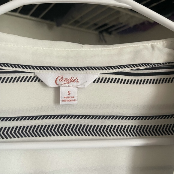 Striped Button Up Blouse - Picture 3 of 3